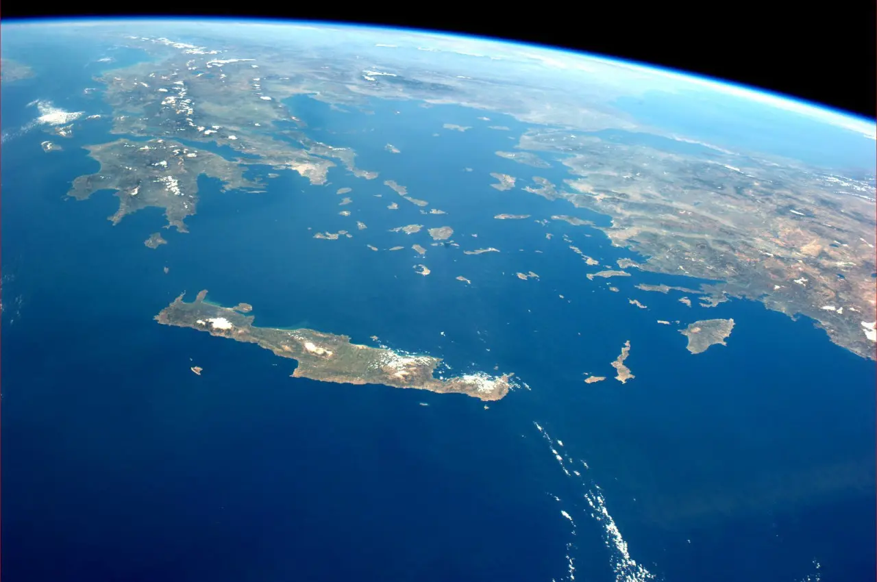 Η Κρήτη από το διάστημα
