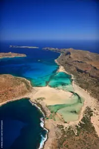 Το ακρωτήρι της Γραμβούσας από αέρος