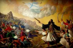 Ο ξεσηκωμός της Κρήτης το 1821. Η εναρκτήρια μάχη δόθηκε στις 14 Ιουνίου του 1821 στο χωριό Λούλο