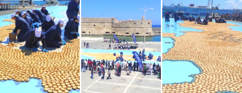 Ρεκόρ Γκίνες στο Ηράκλειο με 32.000 καλιτσούνια που έφτιαξαν τον χάρτη της Κρήτης
