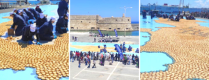 Ρεκόρ Γκίνες στο Ηράκλειο με 32.000 καλιτσούνια που έφτιαξαν τον χάρτη της Κρήτης