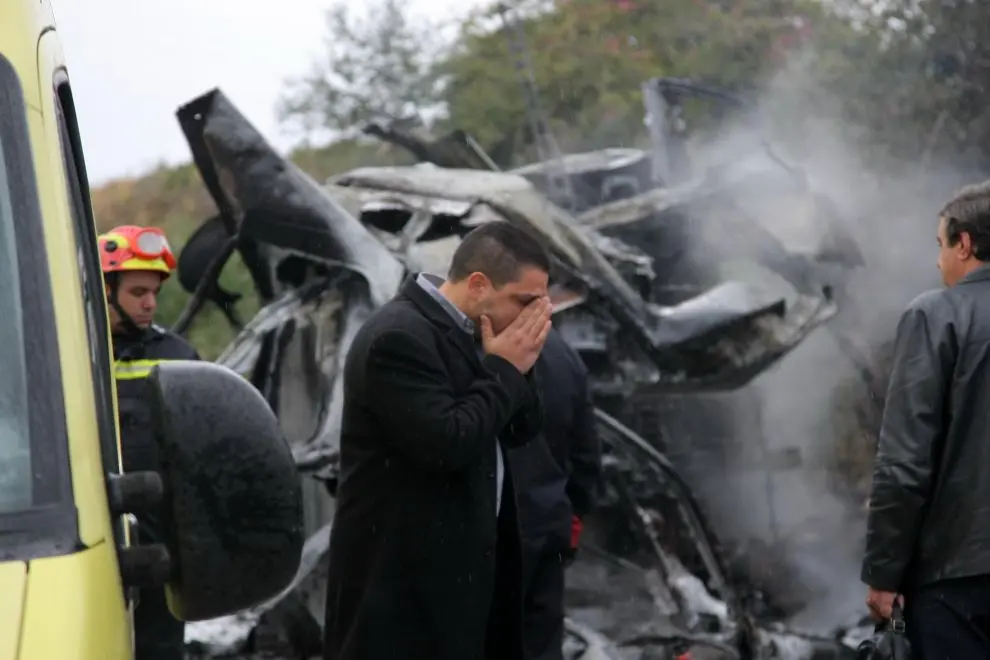 Φωτογραφία από θανατηφόρο τροχαίο στην οδό Ηρακλείου-Ρεθύμνου