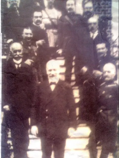 Ο Ιωαν. Δ. Καπετανάκης στη φρουρά του Ελ. Βενιζέλου (δεύτερος από αριστερά)