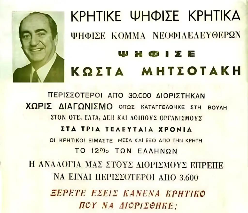 Κωνσταντίνος Μητσοτάκης ρουσφέτια